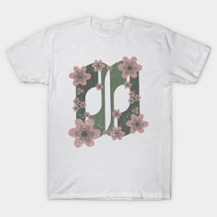 Colorful flowers in a random shape T-Shirt